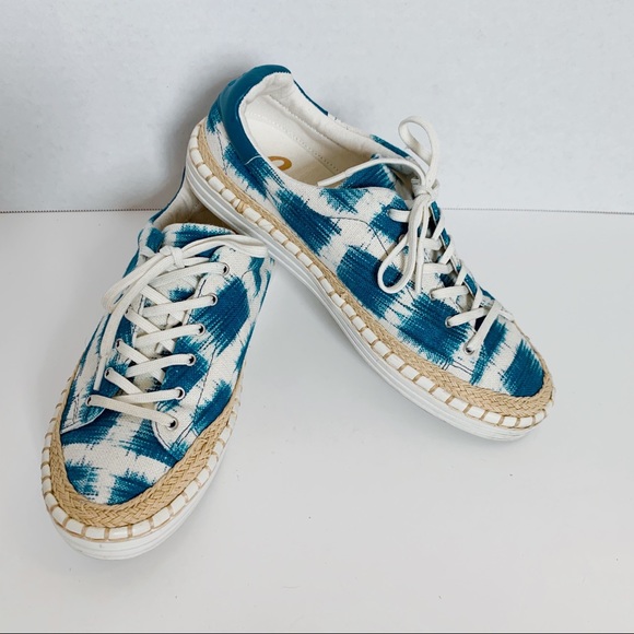 Sam Edelman Shoes - Sam Edelman size 7.5 sneakers tie dye blue white
